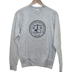 Vtg Southern New England School of Law Size Medium Union Made Gray Sweatshirt